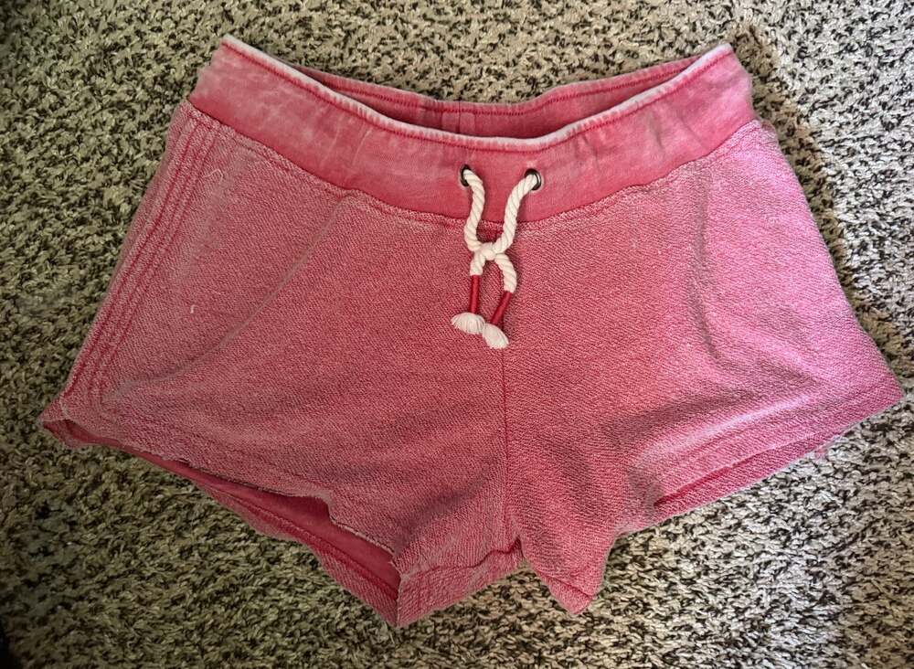 Ocean Drive Pink Drawstring French Terry Lounge Shorts Size Large